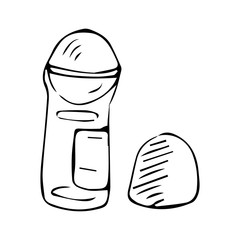 deodorant vector sketch
