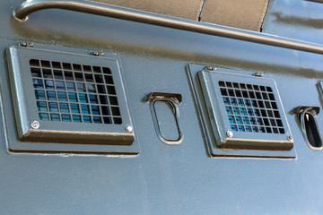Camouflage surface of armored military vehicles.