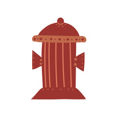 Fire Hydrant, Urban Architecture Design Element Vector Illustration