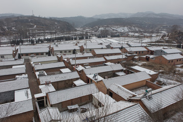 Fototapeta premium Abandoned Folk house in Shanxi China