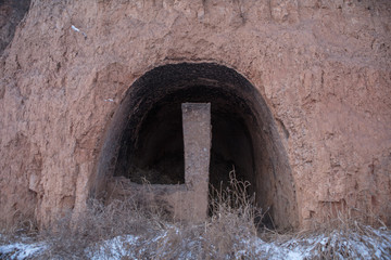 Fototapeta premium Abandoned Folk house in Shanxi China