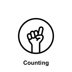 Obraz premium Ramadan counting outline icon. Element of Ramadan day illustration icon. Signs and symbols can be used for web, logo, mobile app, UI, UX
