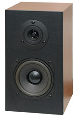 Fototapeta premium music speakers with two speakers on a white background
