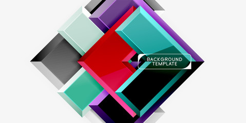 Glossy arrows geometric background