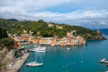 Fototapeta na wymiar View of Portofino's bay