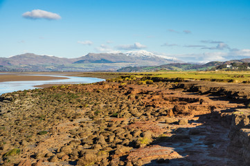 The Furness Fells from Askam beach