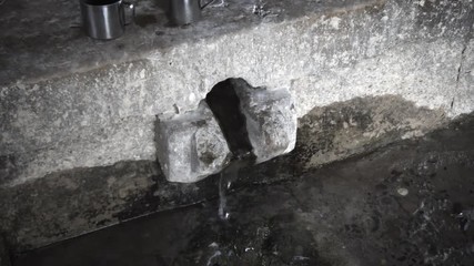 Spring of Water inside Old Church in Georgia