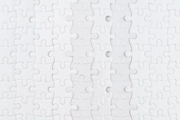White jigsaw puzzle texture and background