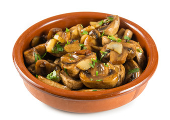 Champiñones al ajillo
