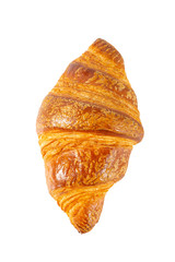 fresh croissant isolated on white