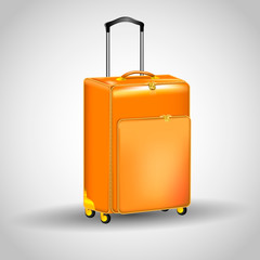 Travel baggage suitcases isolated vector illustration