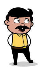 Wonder - Indian Cartoon Man Father Vector Illustration