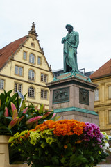 Flower Market on Schillerplatz Stuttgart Germany