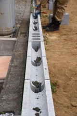 Housing construction / Concrete block work