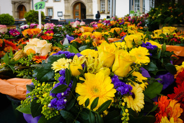 flowers in market