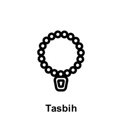 Ramadan tasbih outline icon. Element of Ramadan day illustration icon. Signs and symbols can be used for web, logo, mobile app, UI, UX