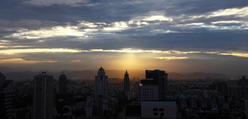 Cityscape of Ningbo, China