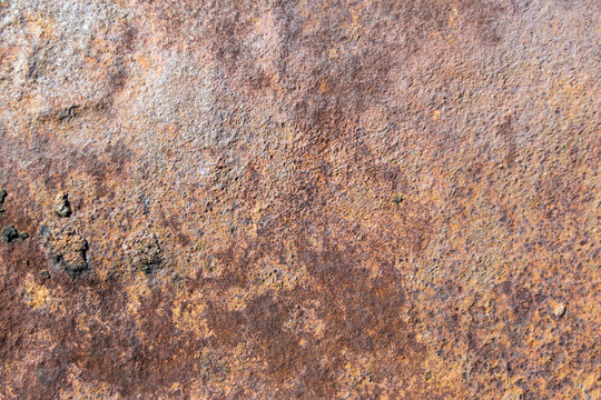 Rusty bloating iron texture reddish paint