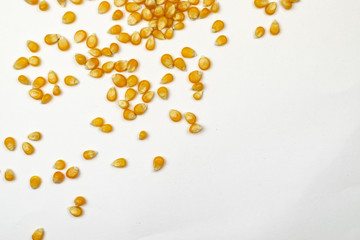Corn on a white background 