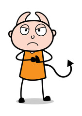 Obraz premium Bad Evil - Cartoon thief criminal Guy Vector Illustration