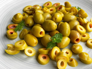 green olives  