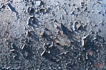 Texture of old paint on iron