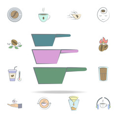 set of sieves for coffee icon. coffee icons universal set for web and mobile