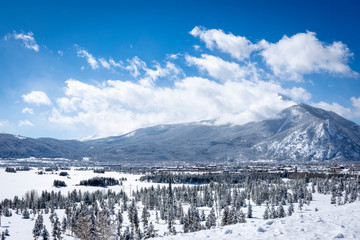 The Peaks in Winter - Colorado - obrazy, fototapety, plakaty