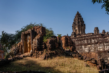 Bakong is the first temple mountain of sandstone constructed by rulers of the Khmer empire