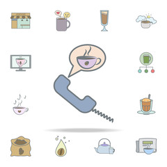 order coffee on phone icon. coffee icons universal set for web and mobile