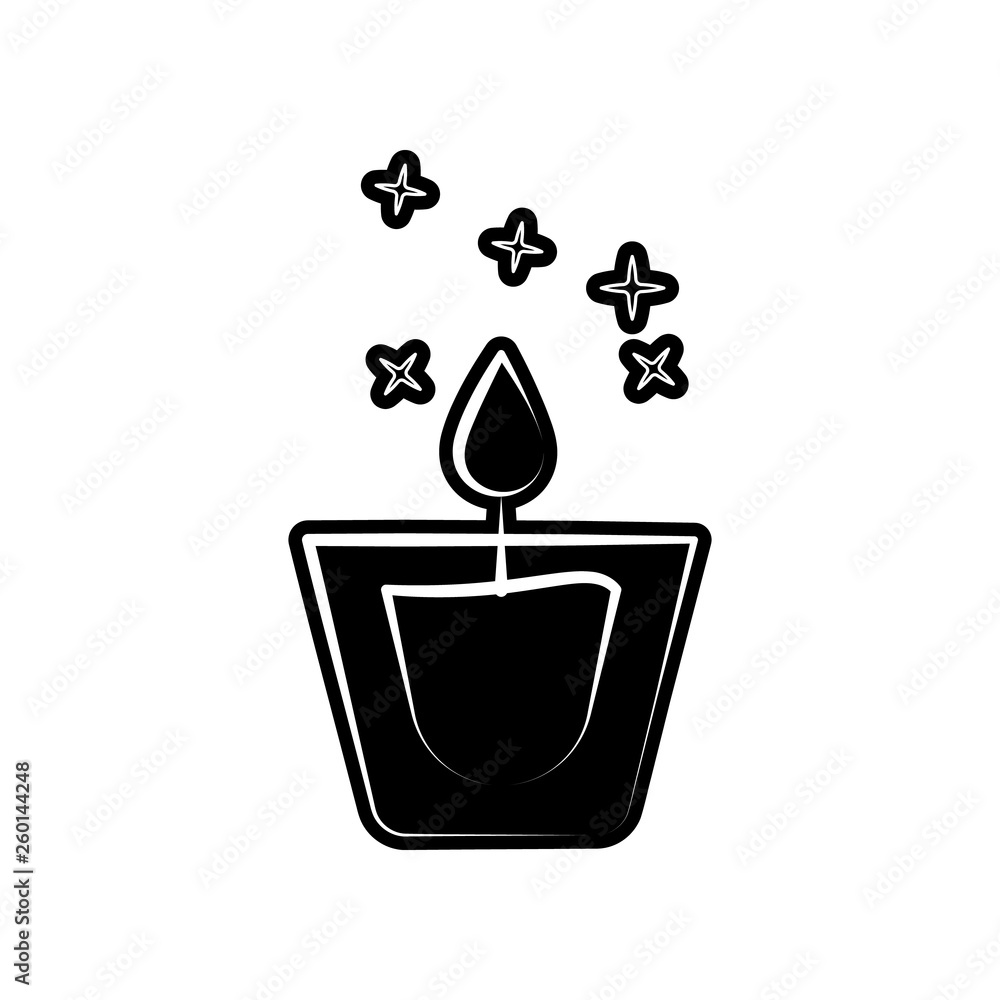Poster candle icon. element of dia de muertos for mobile concept and web apps icon. glyph, flat icon for we
