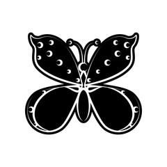 Butterfly icon. Element of dia de muertos for mobile concept and web apps icon. Glyph, flat icon for website design and development, app development
