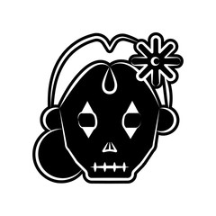 Catrina icon. Element of dia de muertos for mobile concept and web apps icon. Glyph, flat icon for website design and development, app development