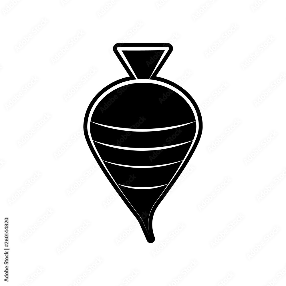 Poster spinning top icon. element of dia de muertos for mobile concept and web apps icon. glyph, flat icon 