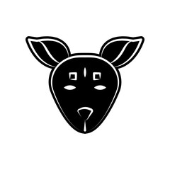Xoloitzcuintle icon. Element of dia de muertos for mobile concept and web apps icon. Glyph, flat icon for website design and development, app development