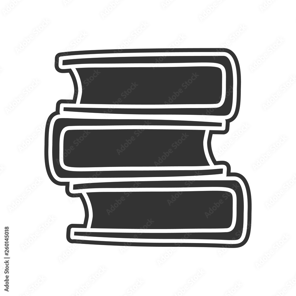 Poster books sketch icon. element of education for mobile concept and web apps icon. glyph, flat icon for w