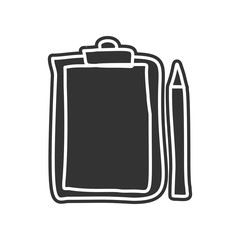 folder tablet and pencil sketch icon. Element of Education for mobile concept and web apps icon. Glyph, flat icon for website design and development, app development