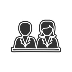 pupils sketch icon. Element of Education for mobile concept and web apps icon. Glyph, flat icon for website design and development, app development