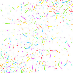 Sprinkles grainy. Cupcake donuts, dessert, party