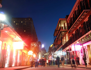 Fototapeta na wymiar Bourbon Street in New Orleans