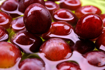 Close up of fresh cherry berries photographed in daylight conditions