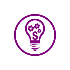 business, develop,setting, innovation, creative idea management purple color  icon