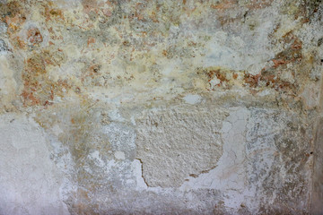 Aged, Textured White Stone Wall