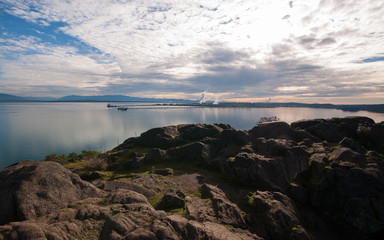 Landscape off Anacortes over Puget Sound