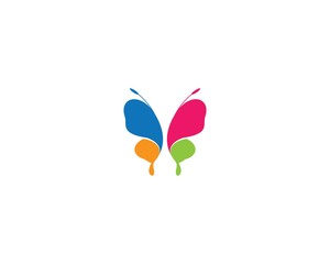 Butterfly logo vector icon