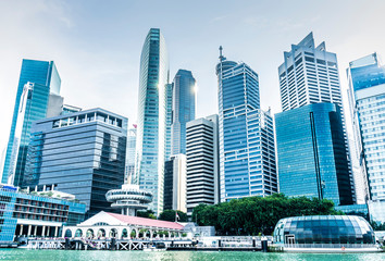Singapore cityscape at Marina bay