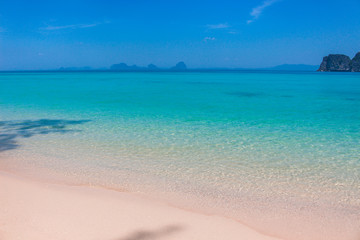 Blue sea beach in summer