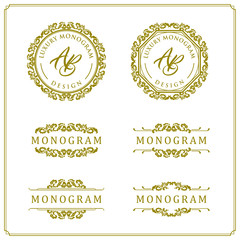 Luxury design set for wedding and decoration