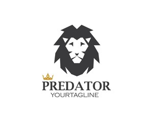 lion logo vector illustration