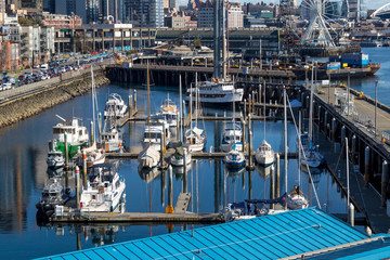 Boats and Marina in Seattle, Washington.
